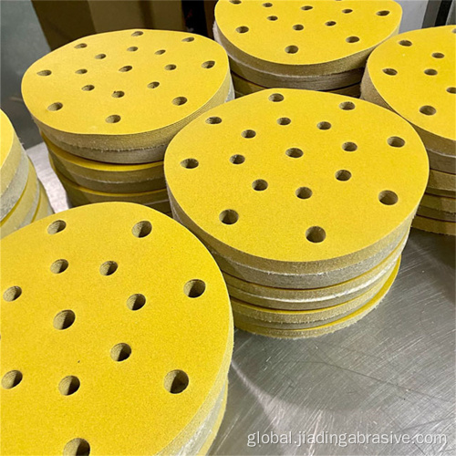 Angle Grinder Sanding Disc gold alumina sanding discs 150mm for auto mobile Manufactory